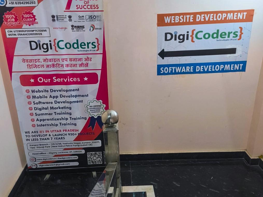PHP Laravel and MERN Stack Industrial Internship in Kanpur Students - DigiCoders